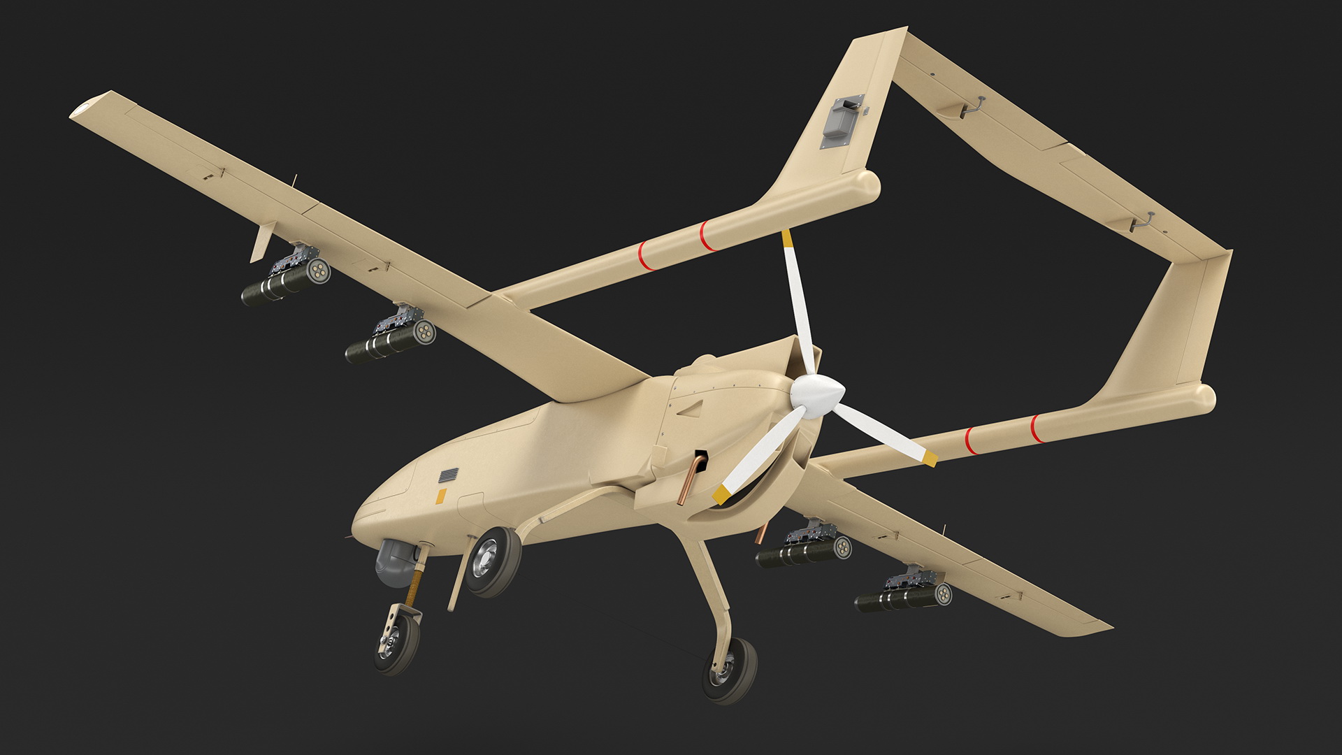 3D Brown UAV without Markings