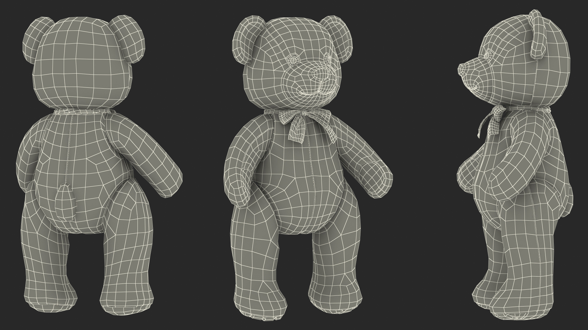 3D Teddy Bear Rigged for Modo