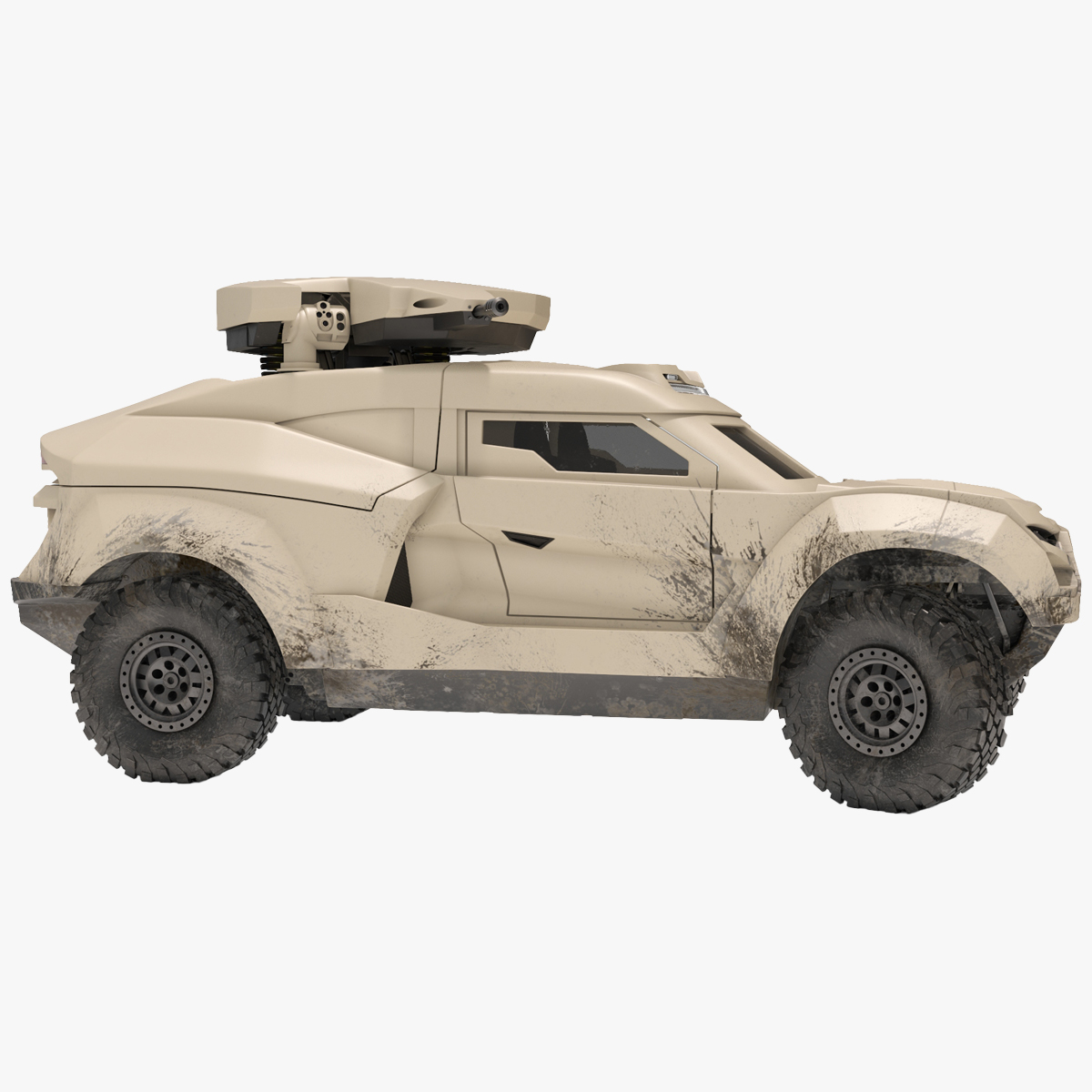 Cockerill I-X Armored Car Dirty Rigged for Maya 3D