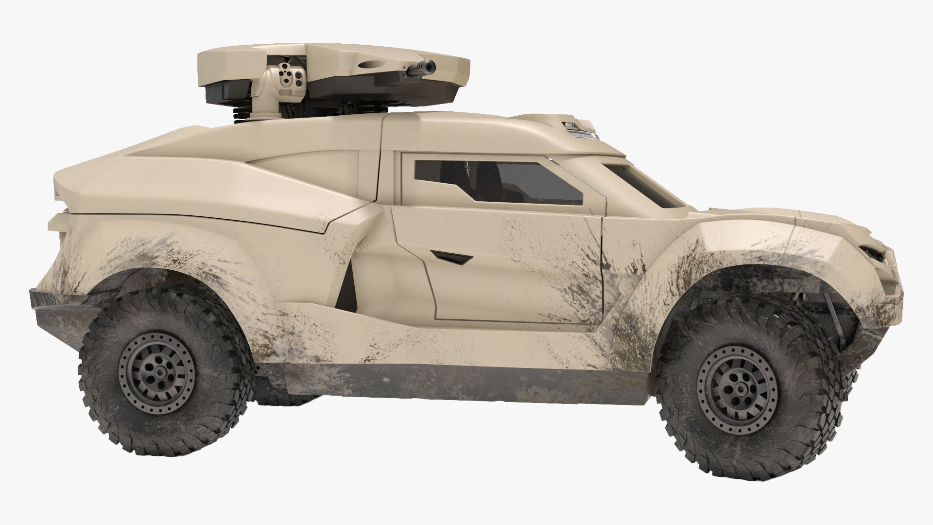 Cockerill I-X Armored Car Dirty Rigged for Maya 3D