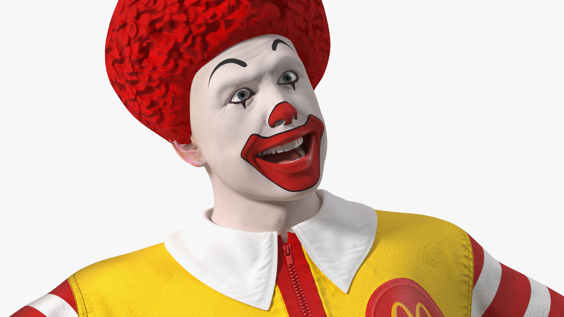 Ronald McDonald Waving Pose 3D