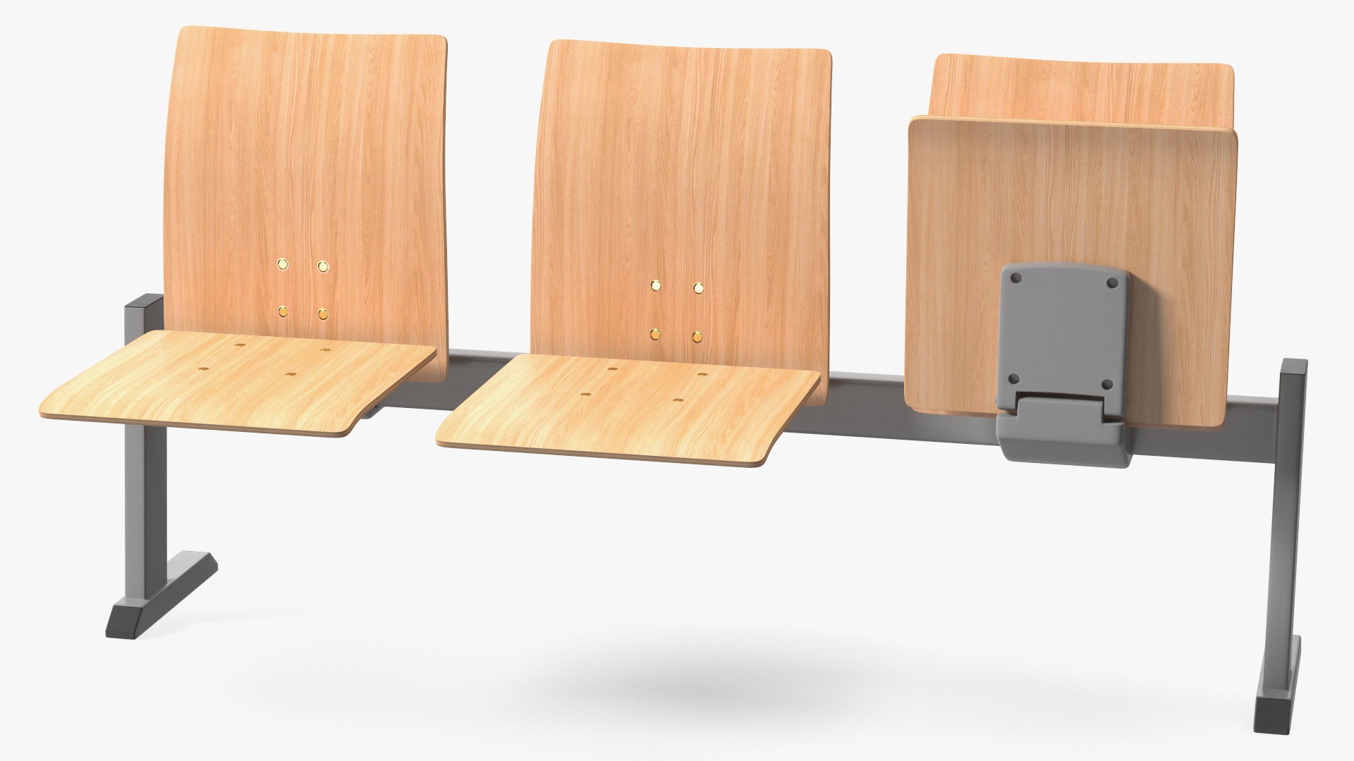 3D University Seating System For Three Seats