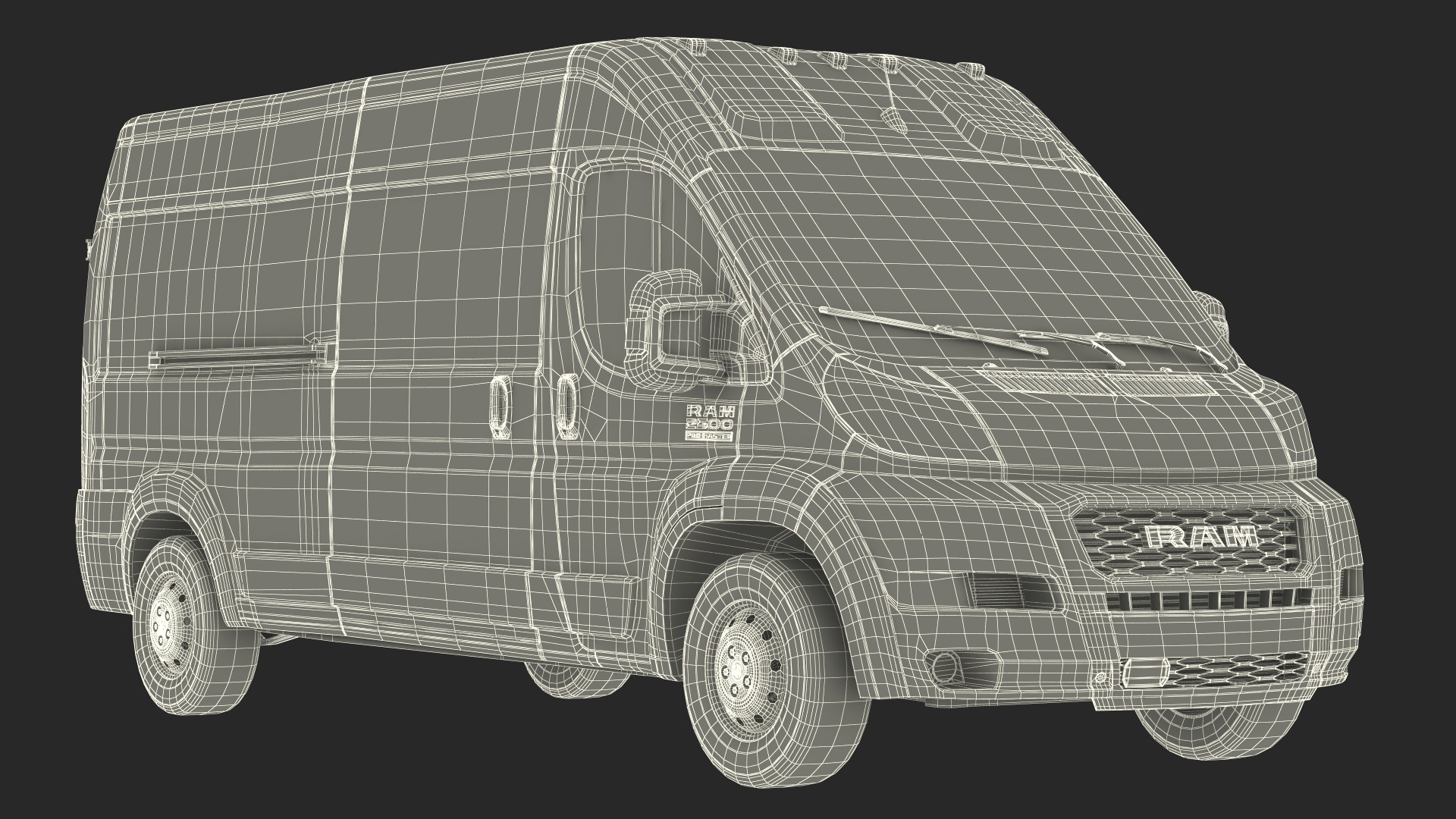 3D 2022 RAM Promaster 159 Simple Interior model