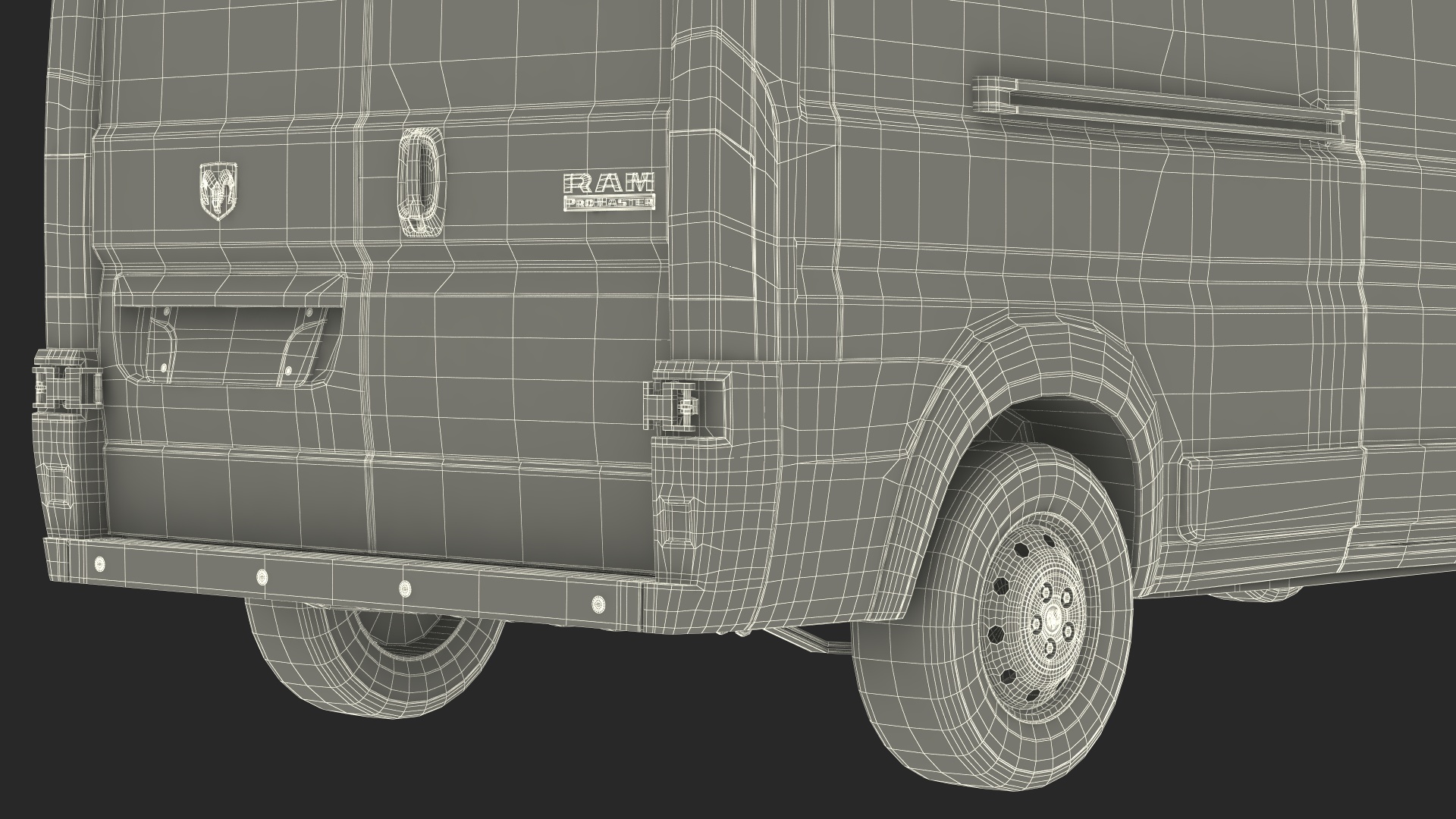 3D 2022 RAM Promaster 159 Simple Interior model