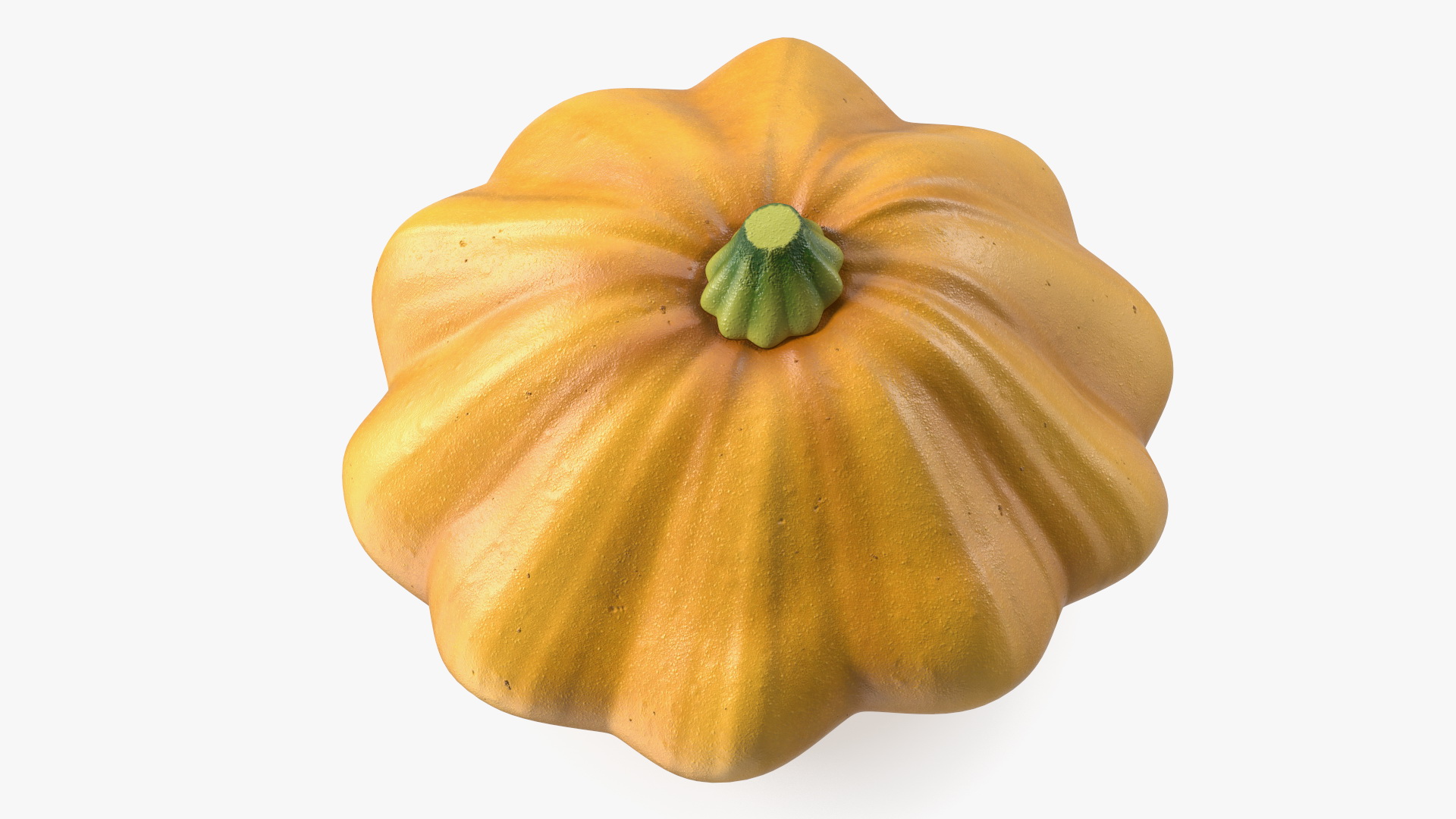 3D model Orange Color Bush Pumpkin