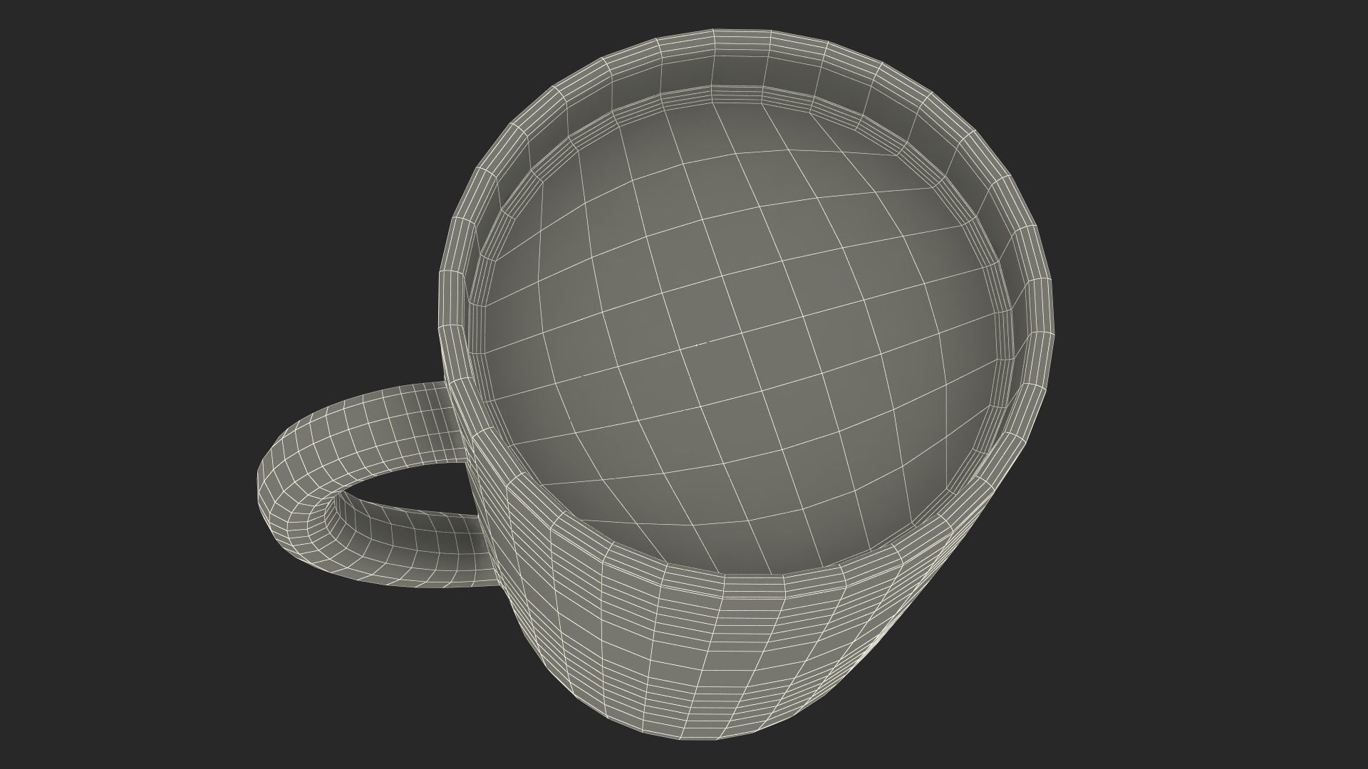 3D Drinking Tea Cup Full