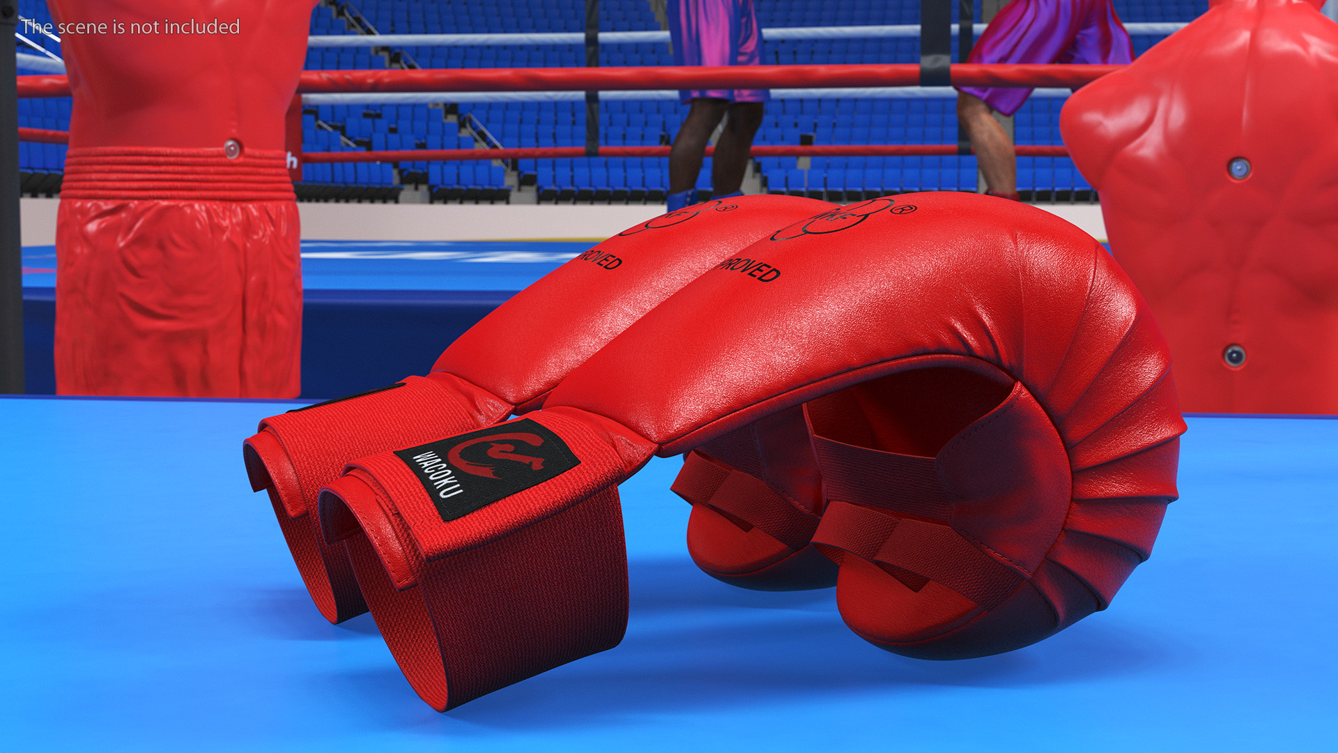 3D Karate Gloves WKF Red