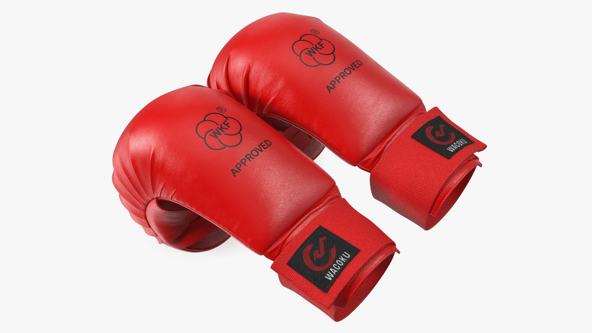 3D Karate Gloves WKF Red