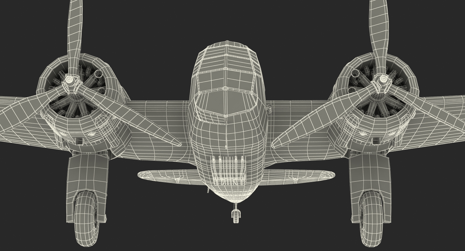 3D British Light Bomber Aircraft Bristol Blenheim