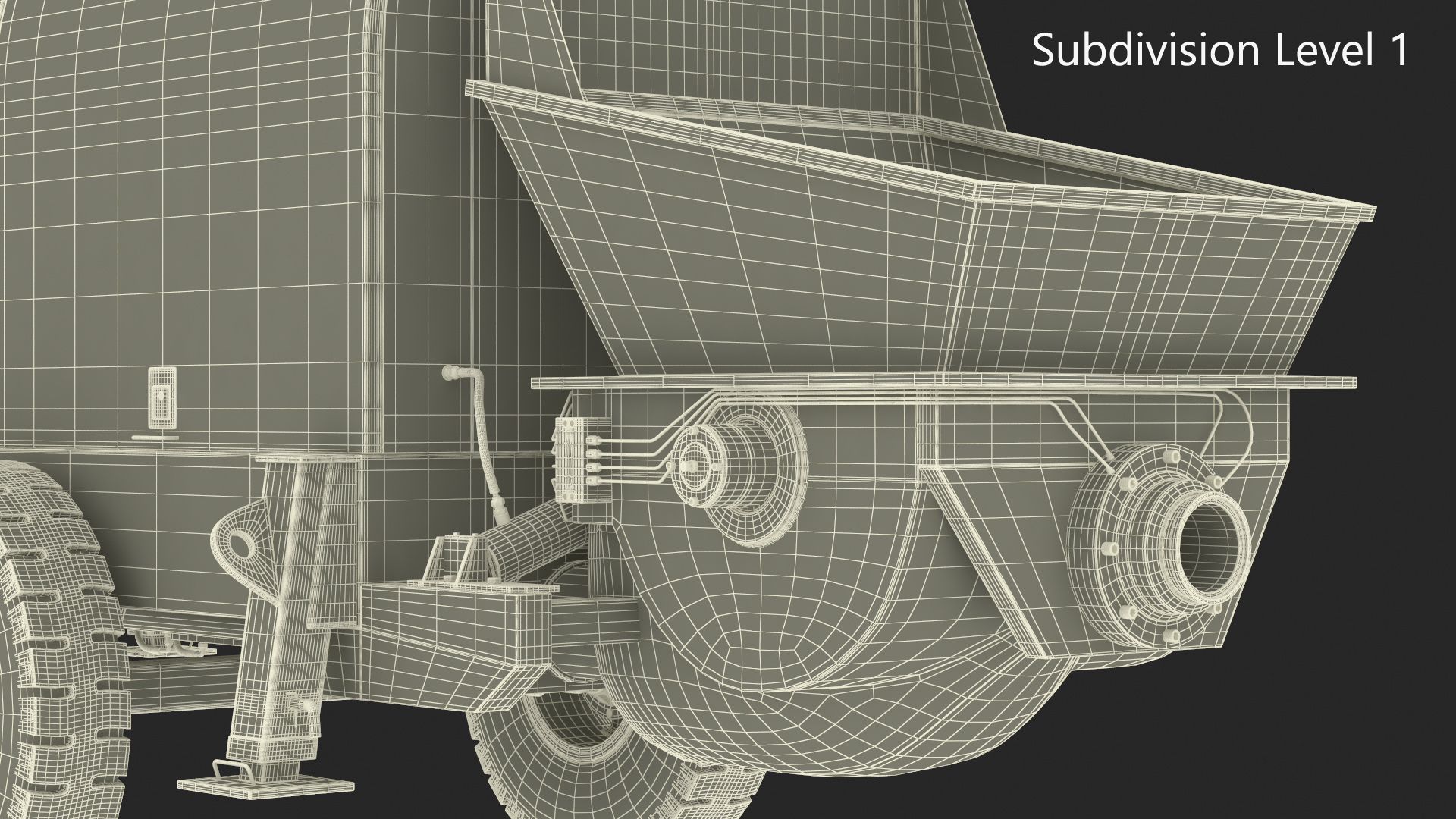 Portable Concrete Pump HBTS80 3D model