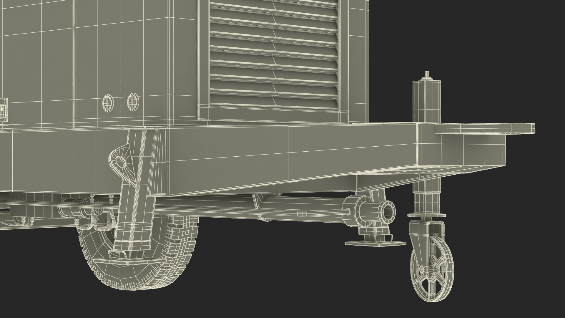 Portable Concrete Pump HBTS80 3D model