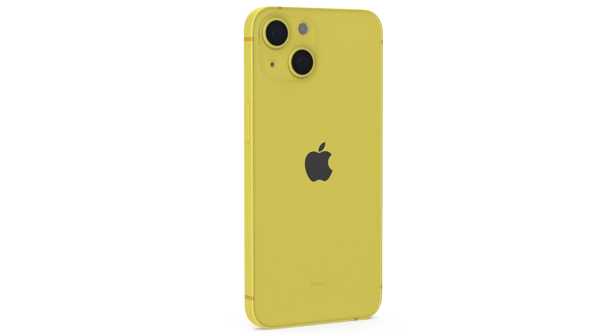 3D iPhone 14 Yellow