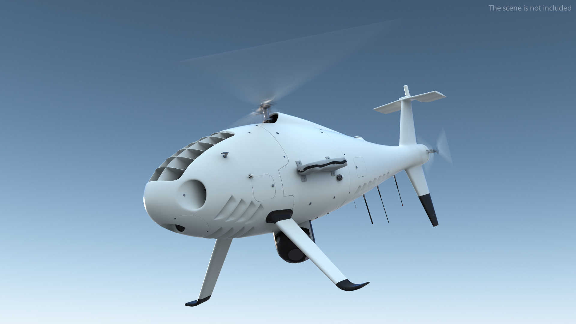 3D Camcopter UAV Rotorcraft Rigged