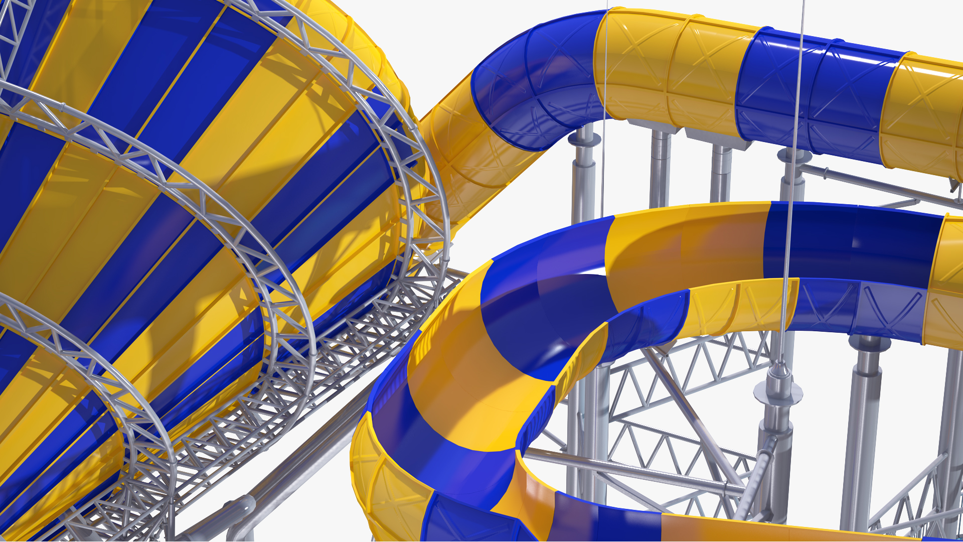 Abyss Funnel Water Slide 3D model