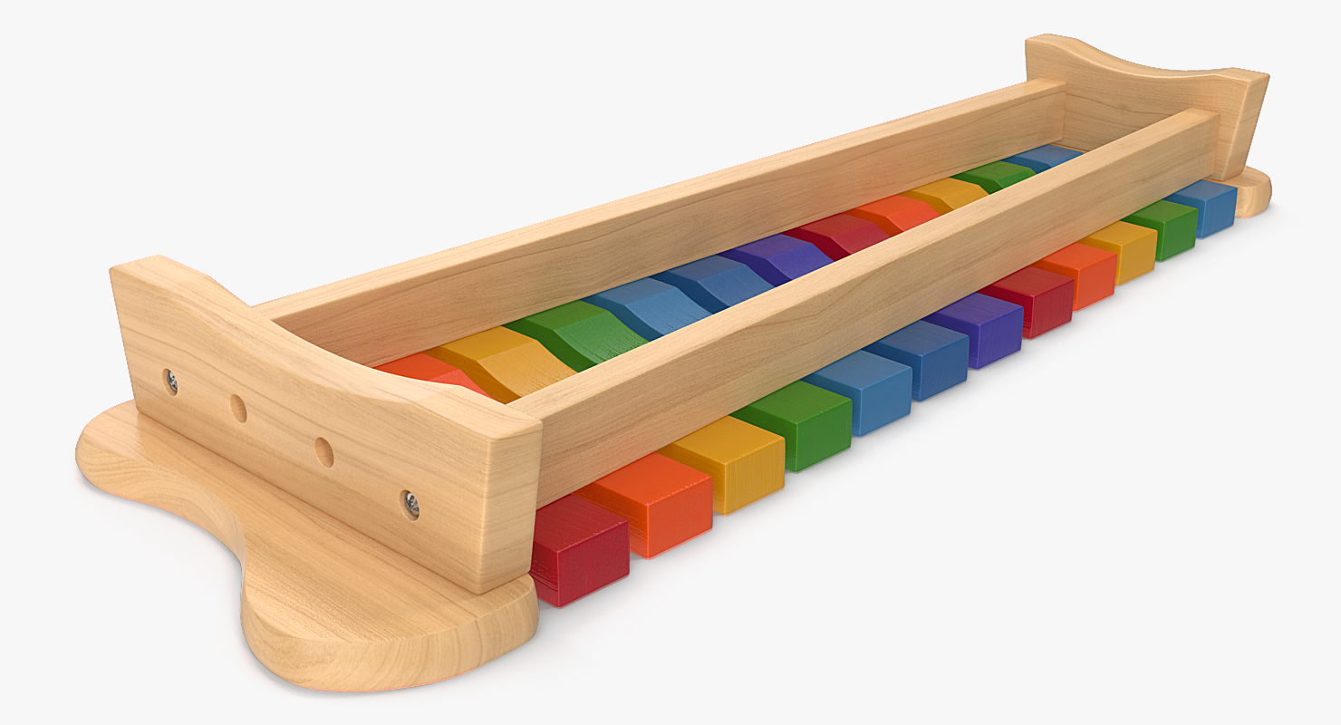 Xylophone Percussion Musical Toy 3D