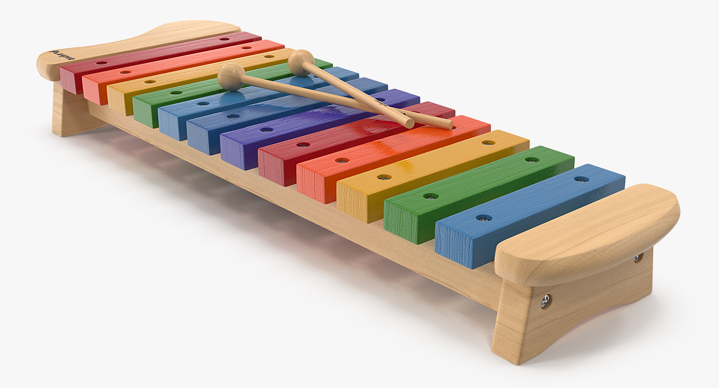 Xylophone Percussion Musical Toy 3D