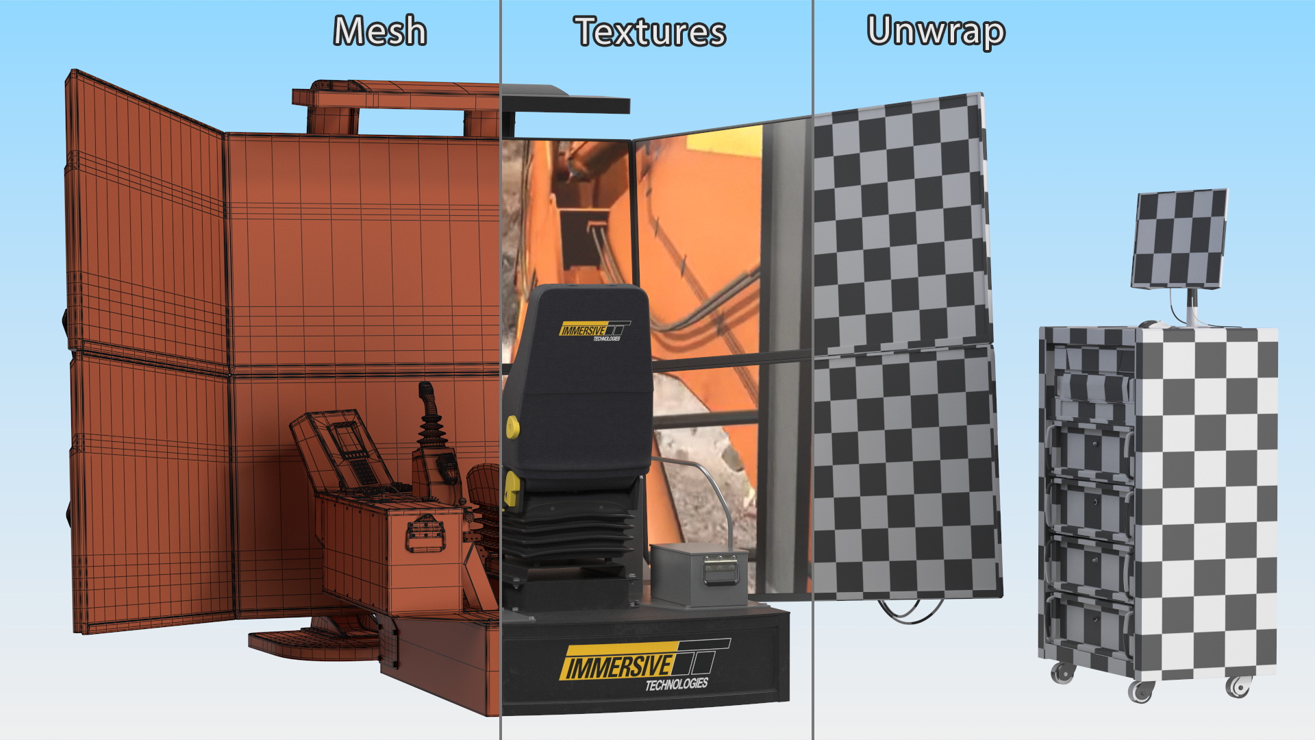 3D LX6 Medium Fidelity Simulator Platform model