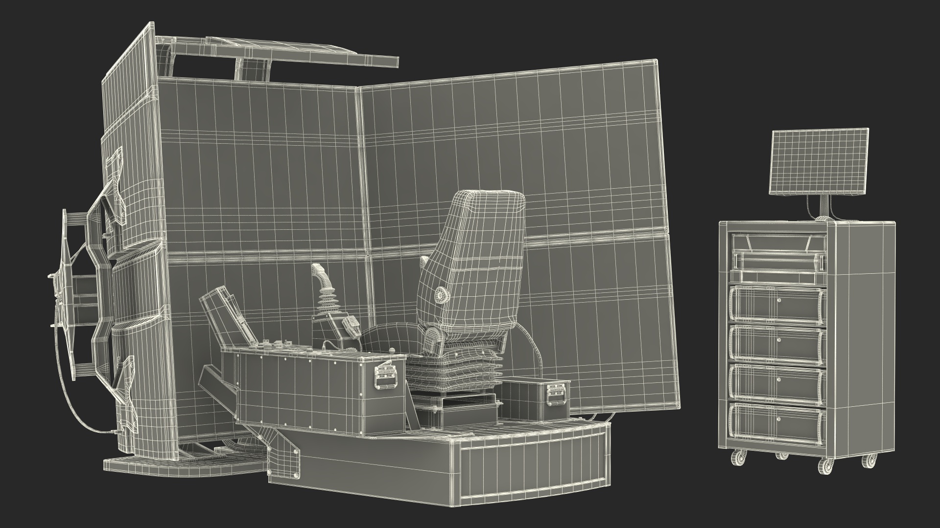 3D LX6 Medium Fidelity Simulator Platform model