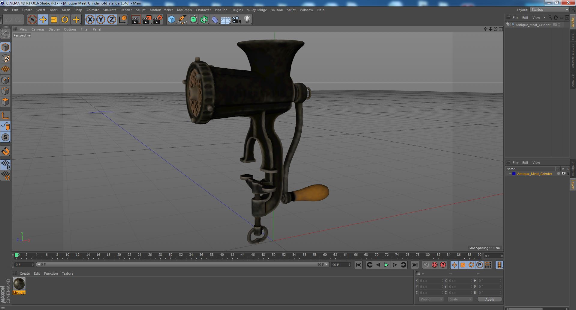 3D model Antique Meat Grinder