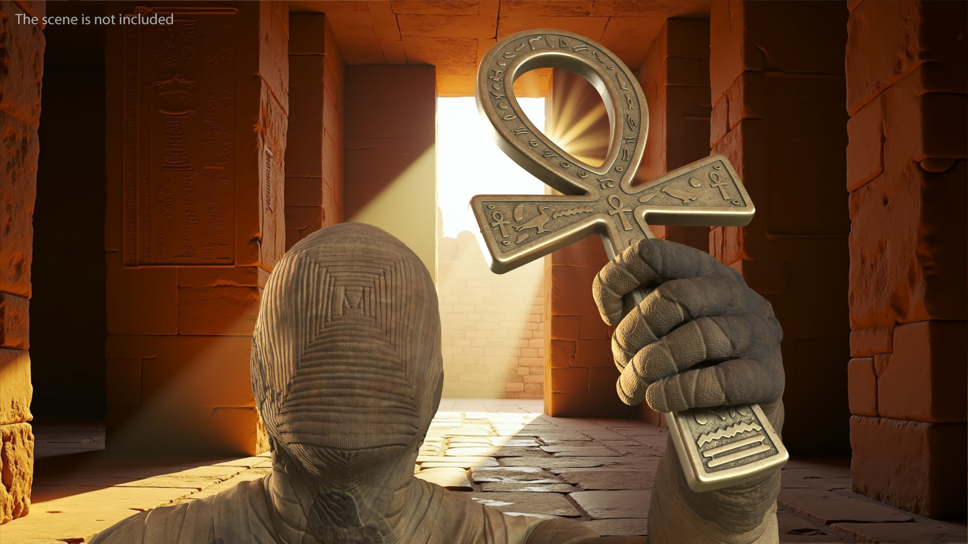 3D model Mummy with Ankh