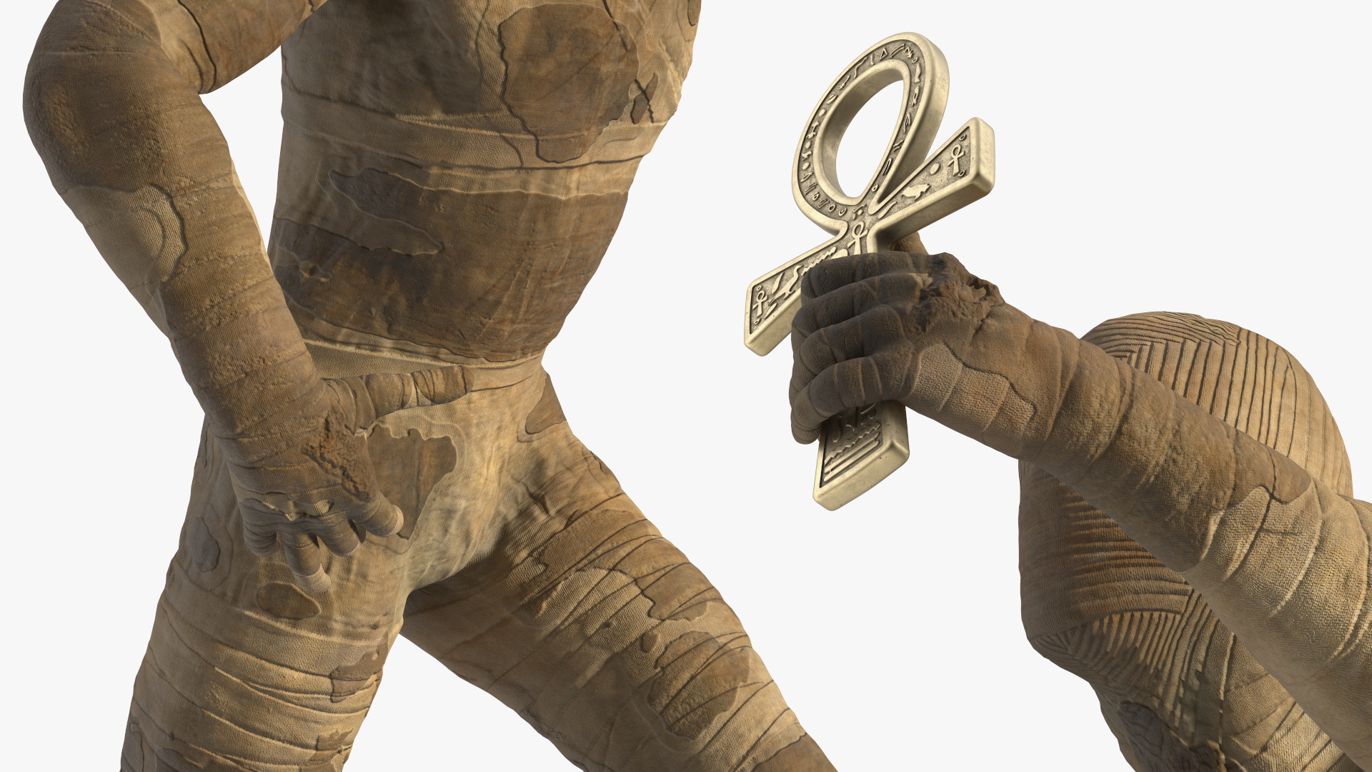 3D model Mummy with Ankh