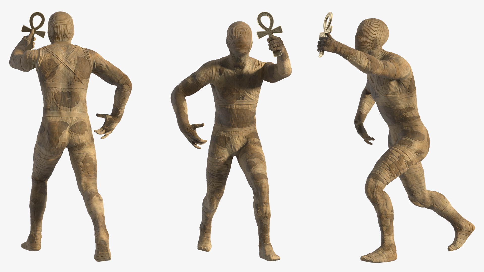 3D model Mummy with Ankh