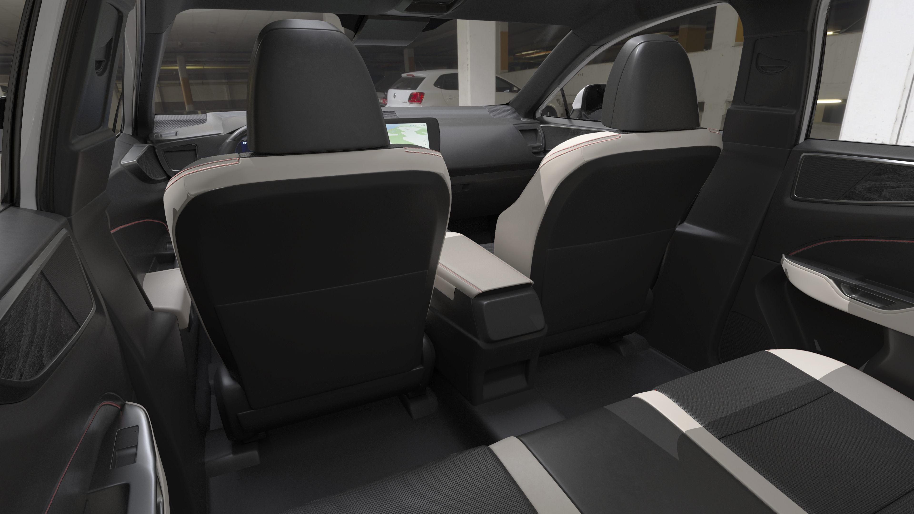 3D model Premium Hybrid SUV White Simple Interior