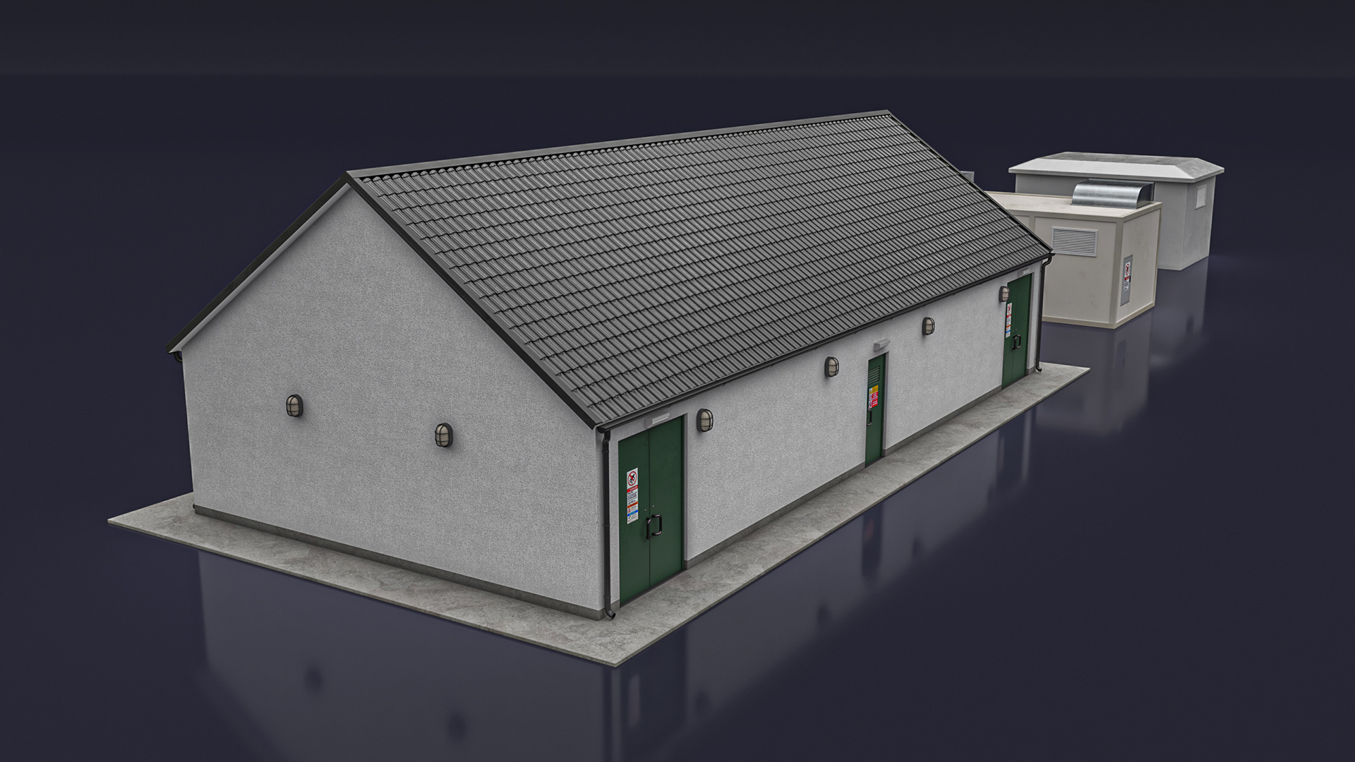 3D Energy Station Building model