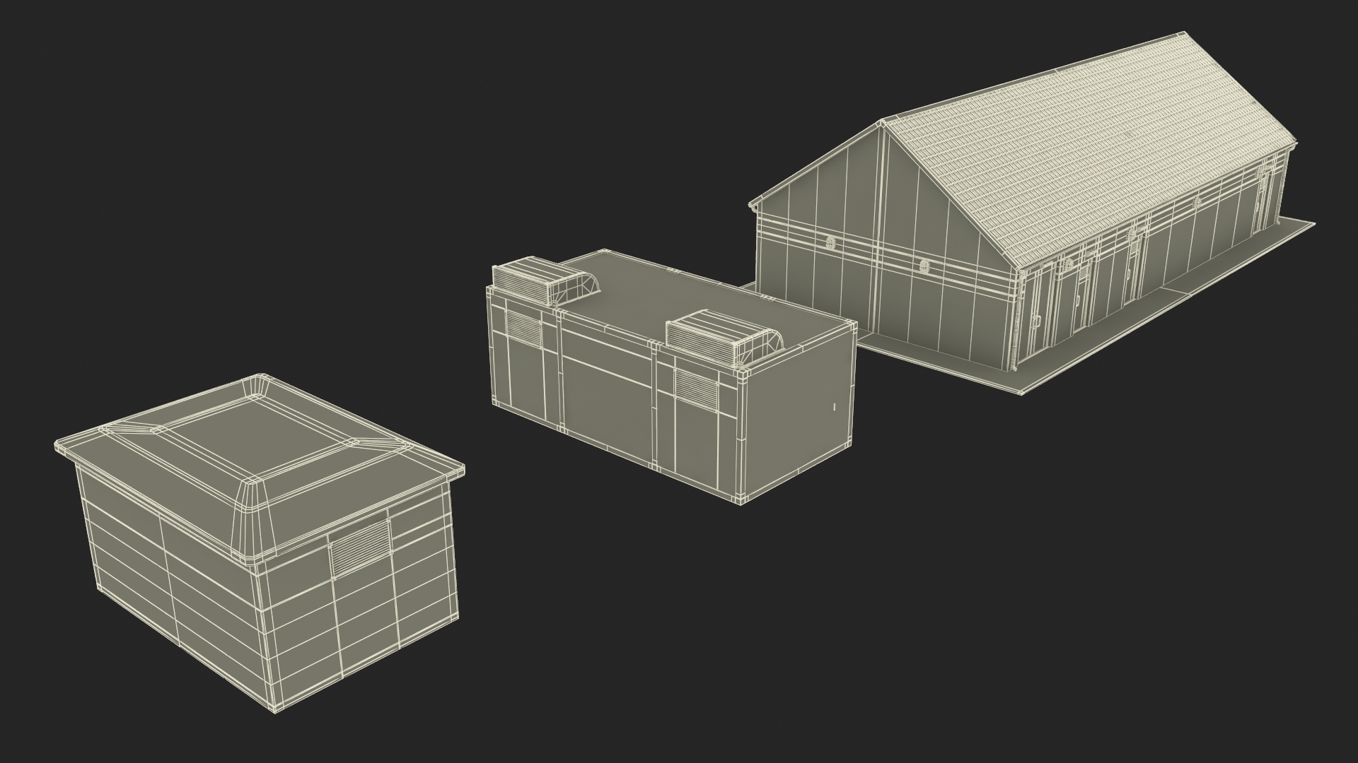 3D Energy Station Building model