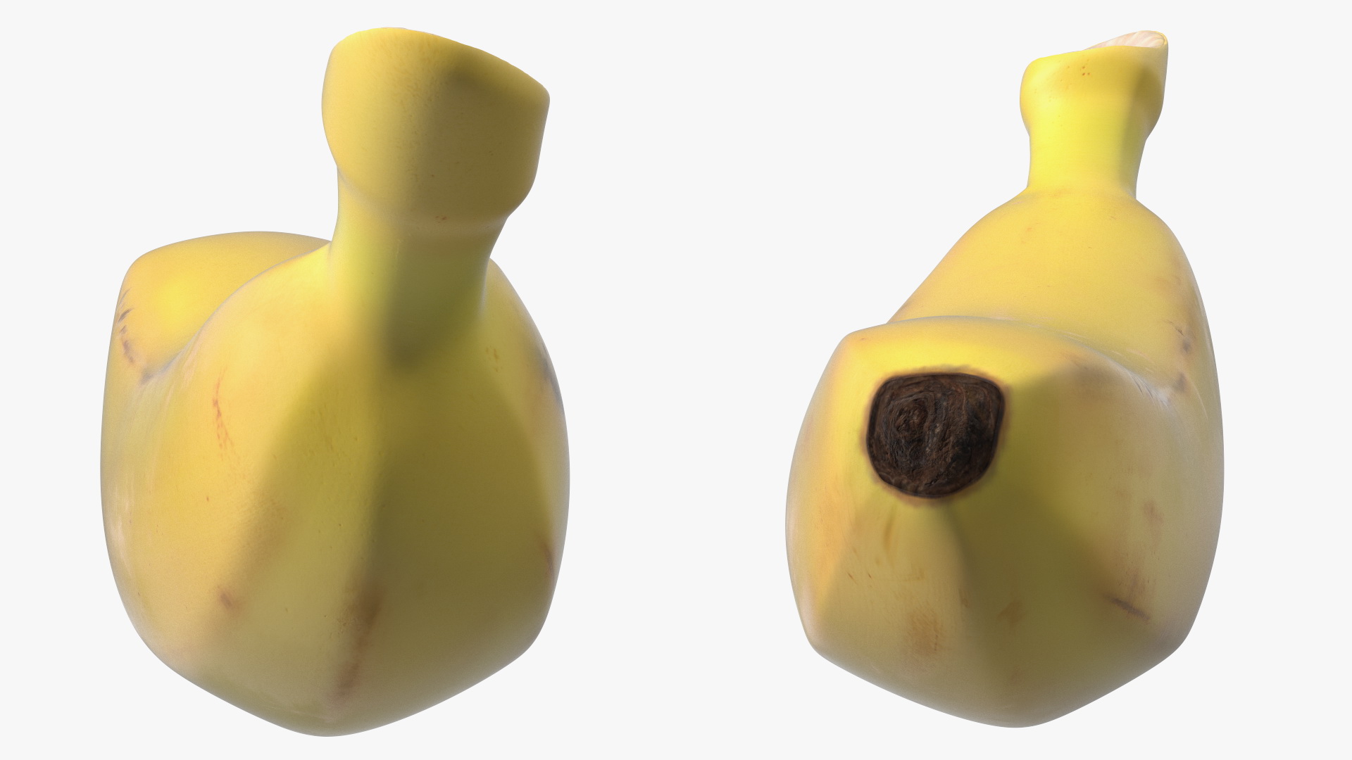 3D model Ripe Baby Banana Set