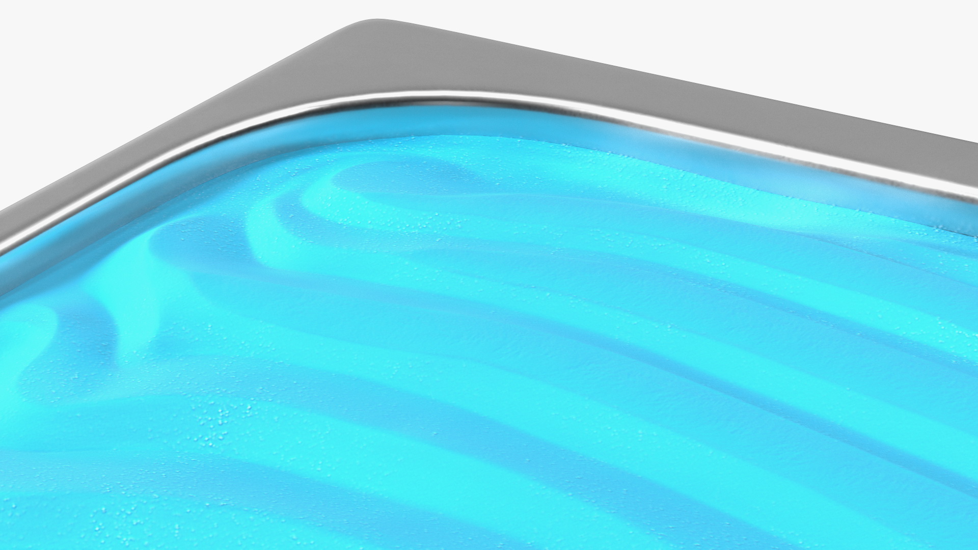 Blue Ice Cream Tray Untouched Surface 3D