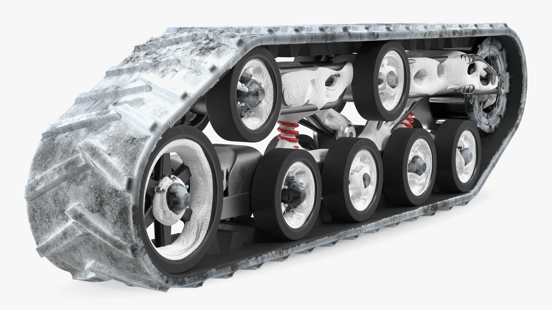 3D model Snowy Arctic Engine Track