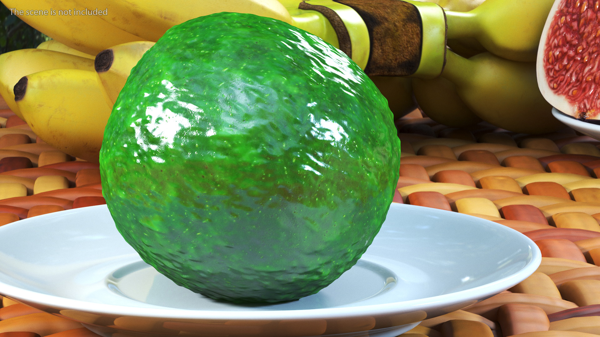 3D Avocado Fruit model