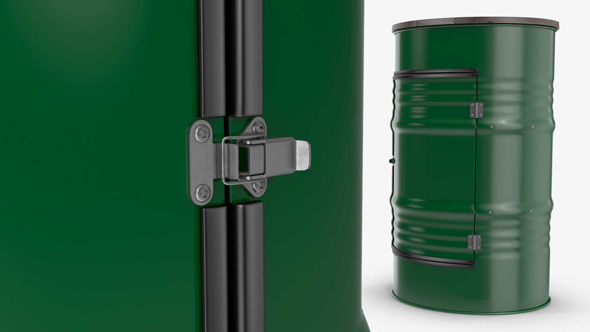 Steel Drum Locker 3D