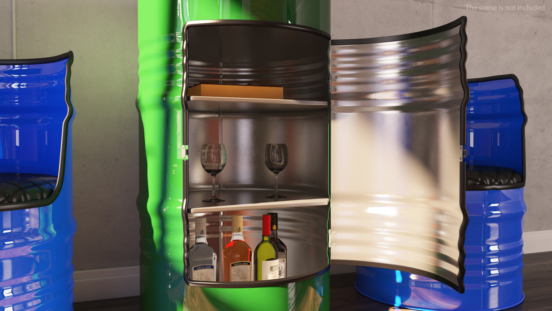 Steel Drum Locker 3D