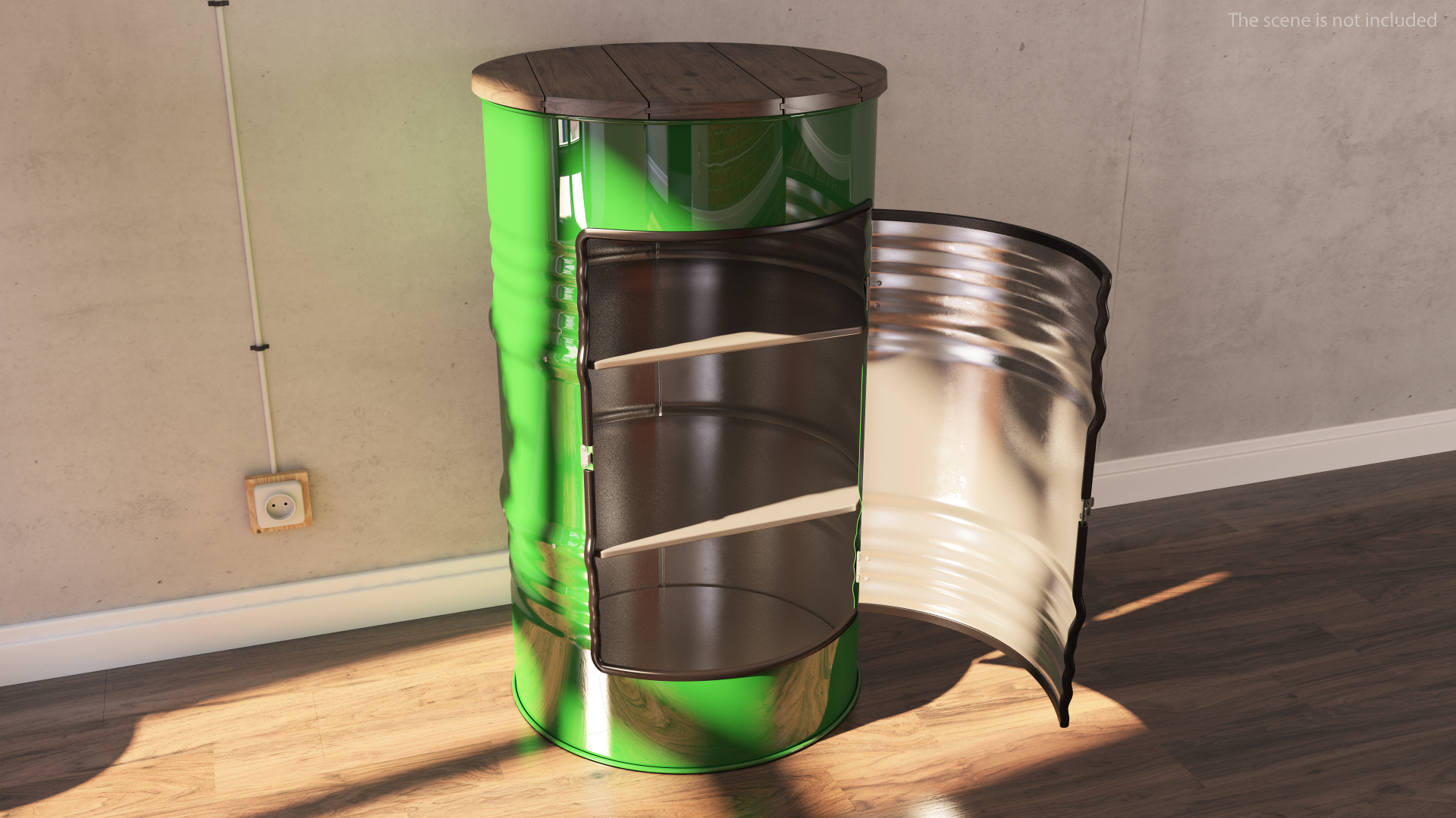 Steel Drum Locker 3D