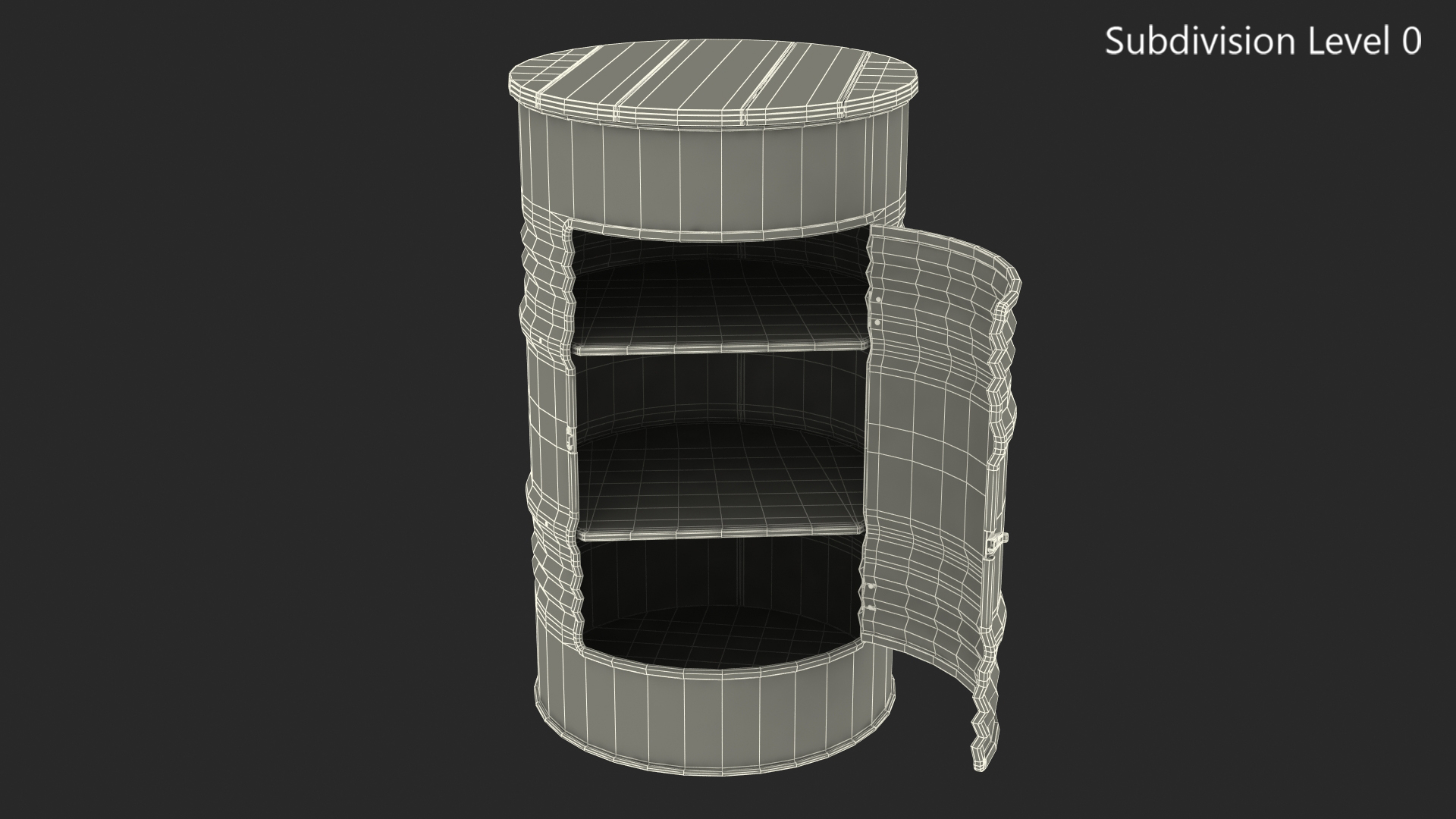 Steel Drum Locker 3D