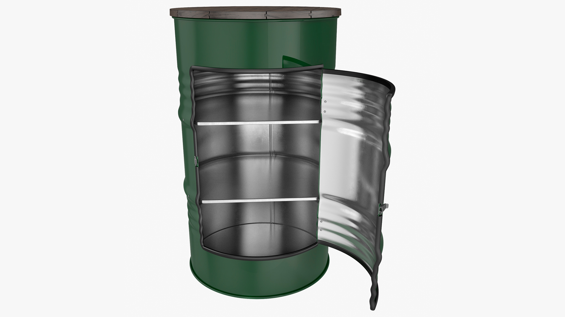 Steel Drum Locker 3D