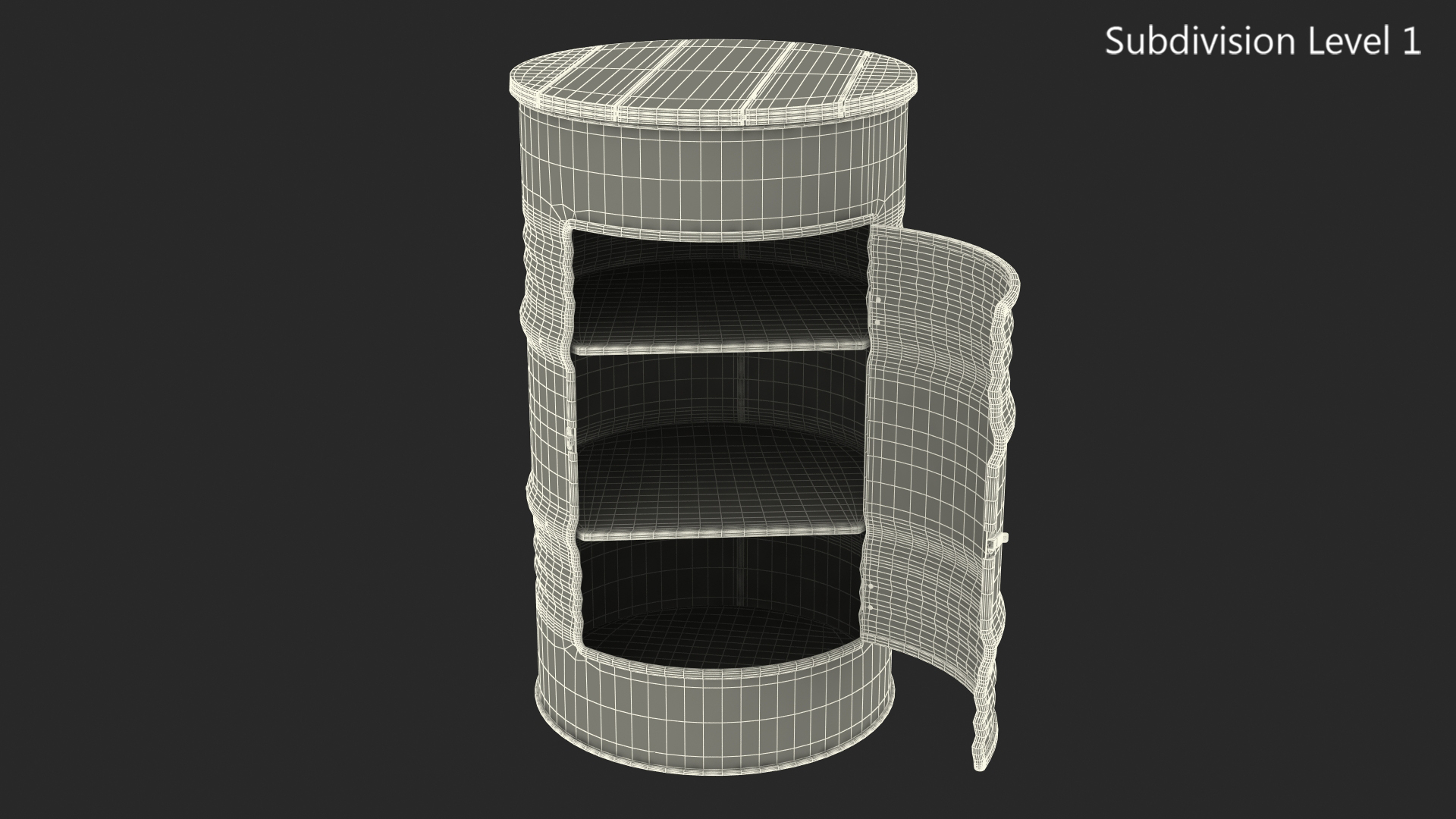 Steel Drum Locker 3D