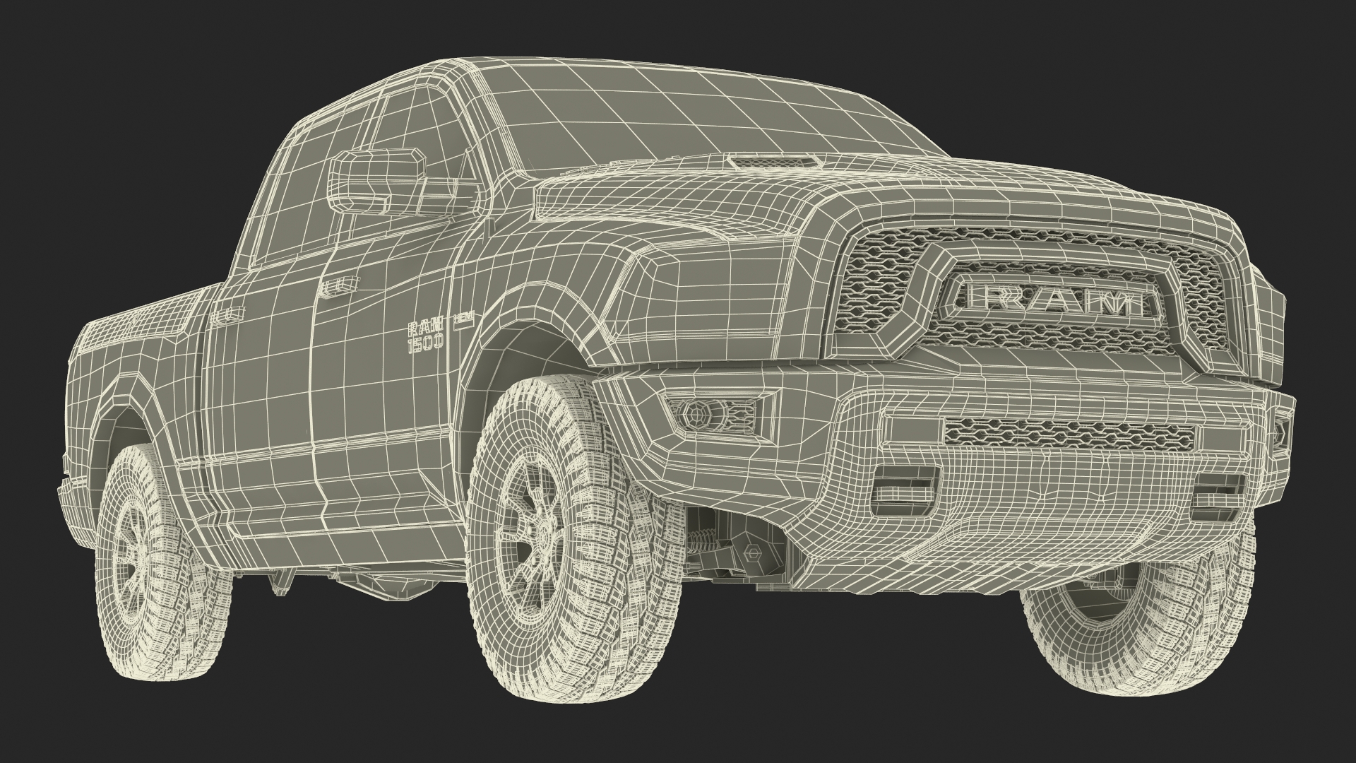 3D RAM 1500 Pickup Truck