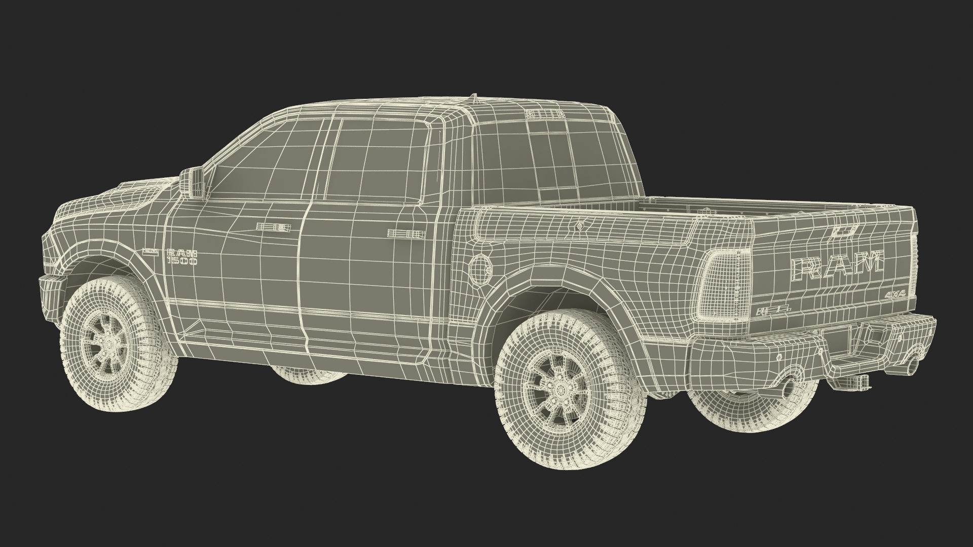 3D RAM 1500 Pickup Truck