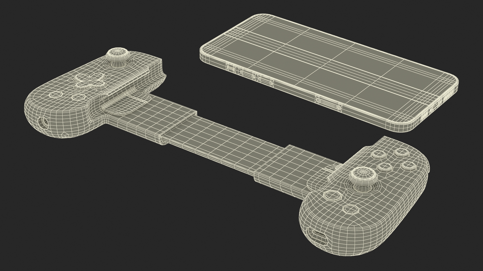 Backbone One Assembled with iPhone 14 Pro Max Silver 3D