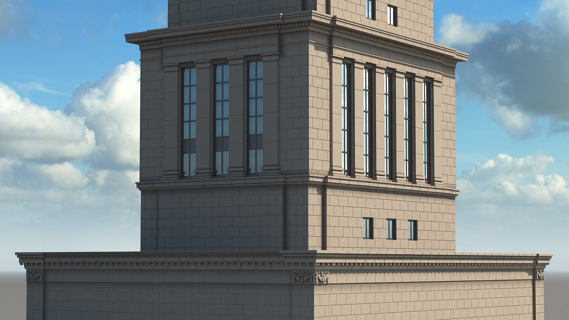 Masonic Memorial Tower 3D