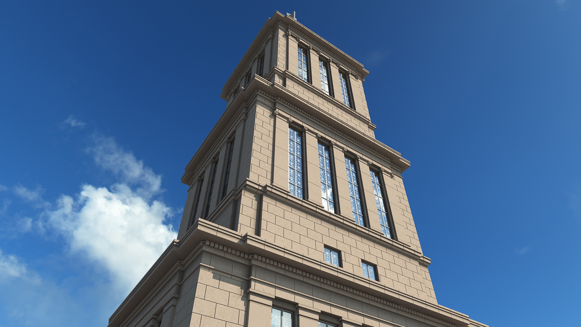 Masonic Memorial Tower 3D