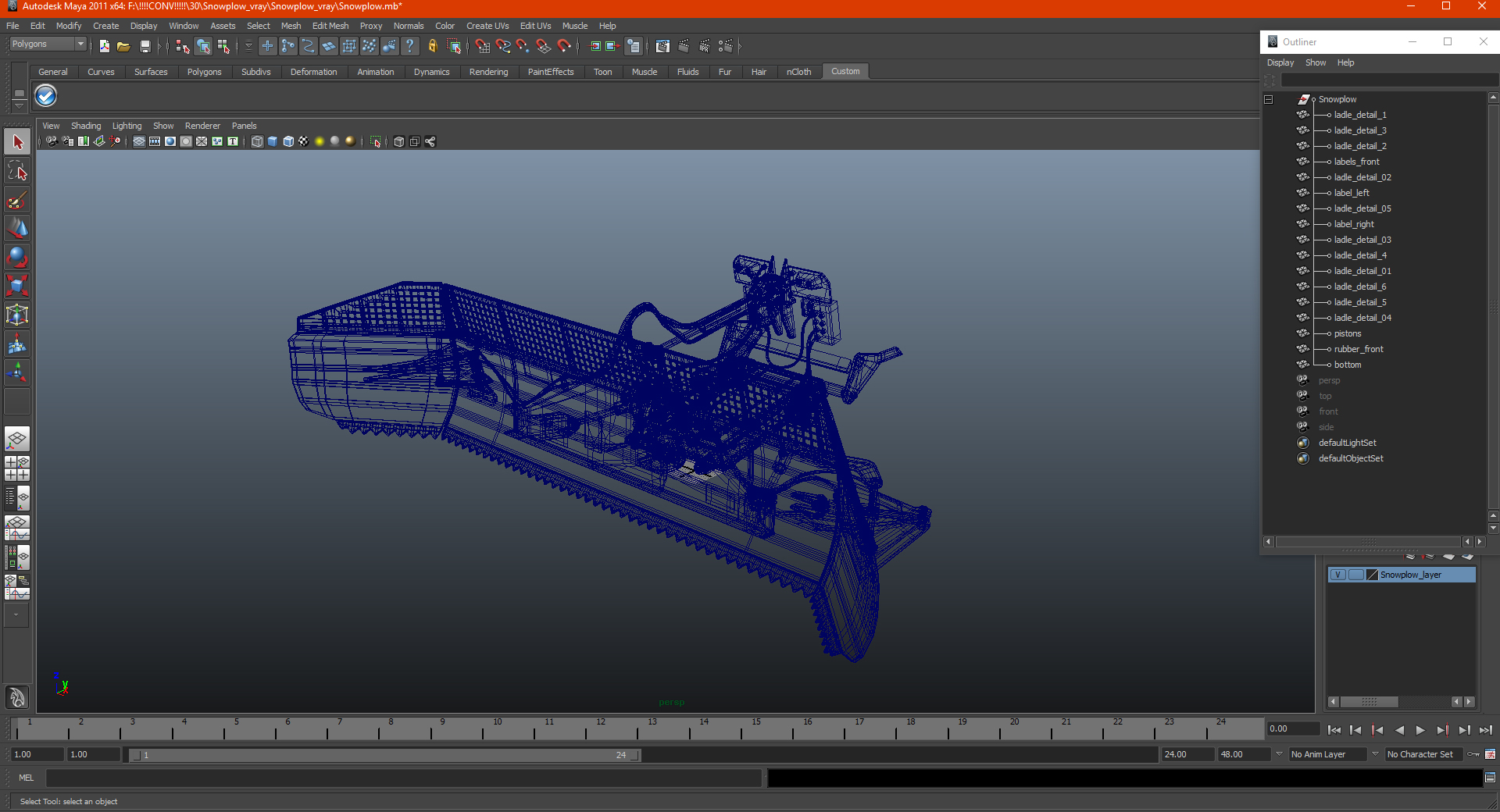 3D model Snowplow