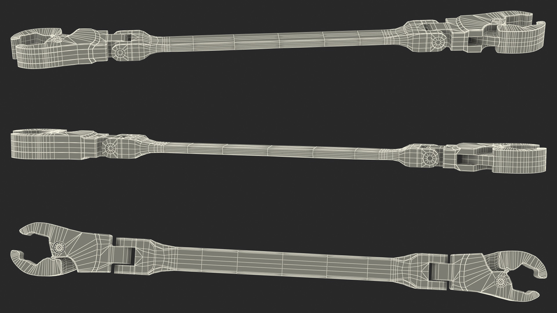 3D Flex Flare Nut Wrench 19mm 21mm