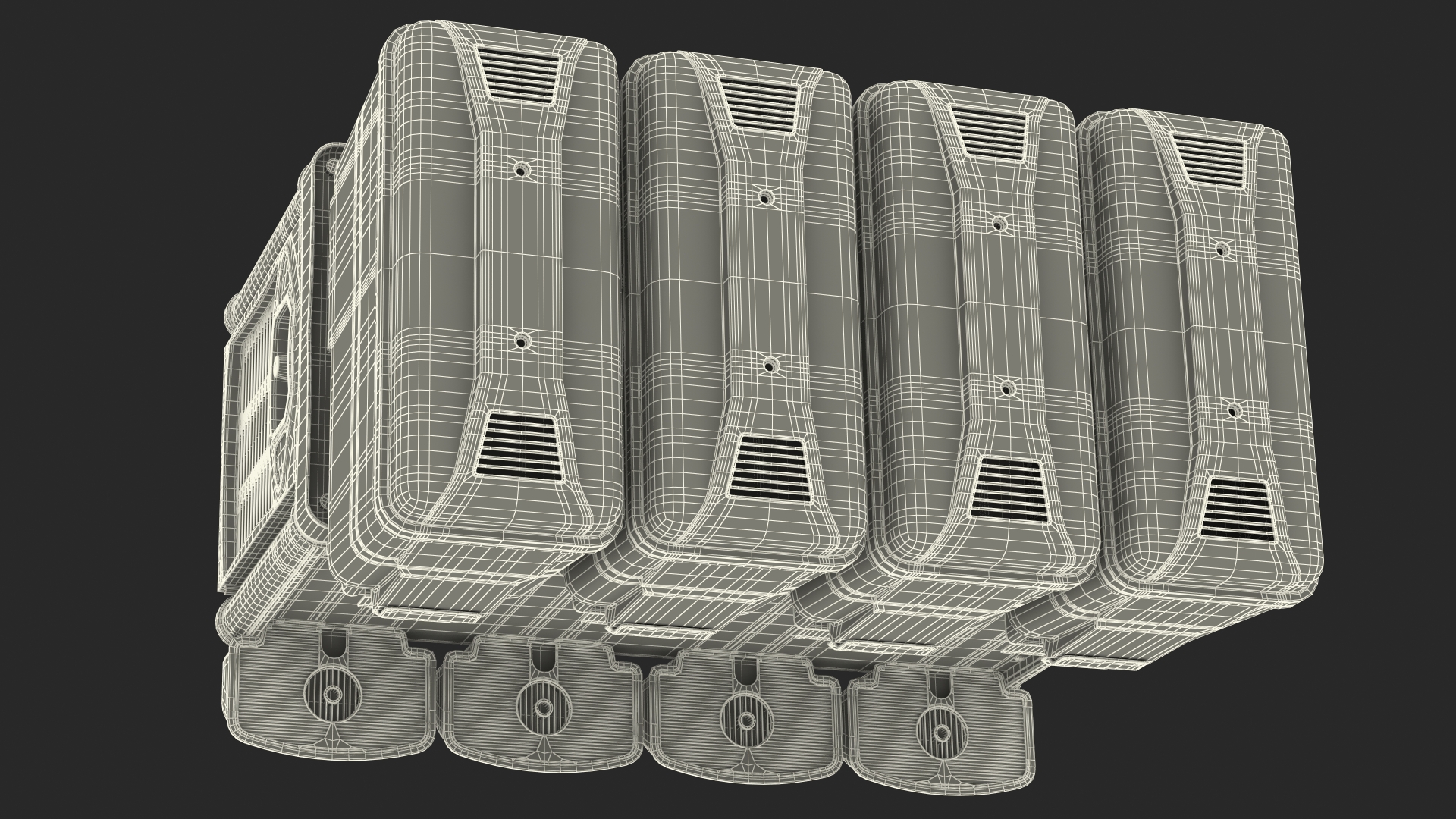 3D model Juice Cold Dispenser Machine 4 Jars