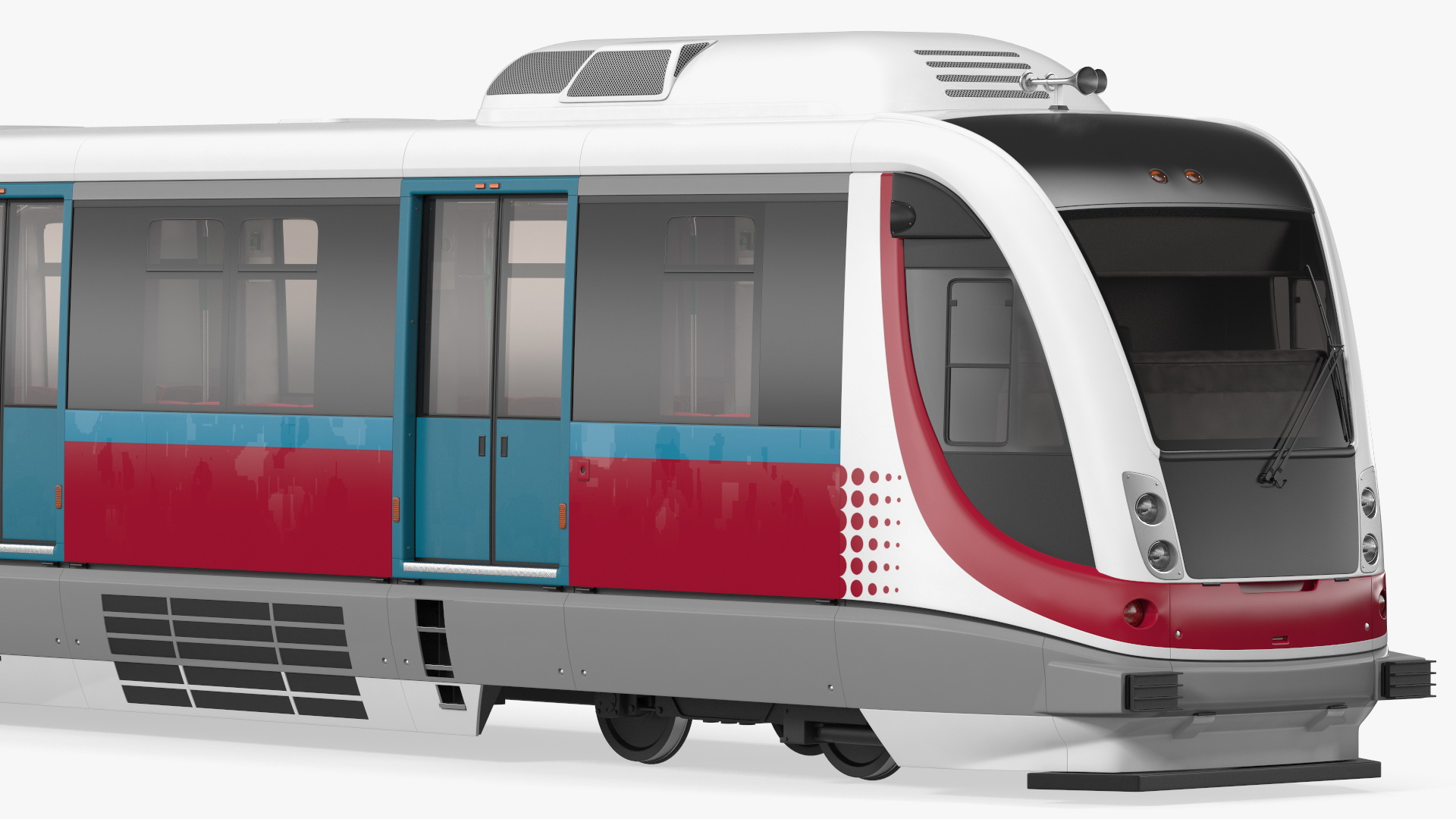 Urban Light Rail Train 3D