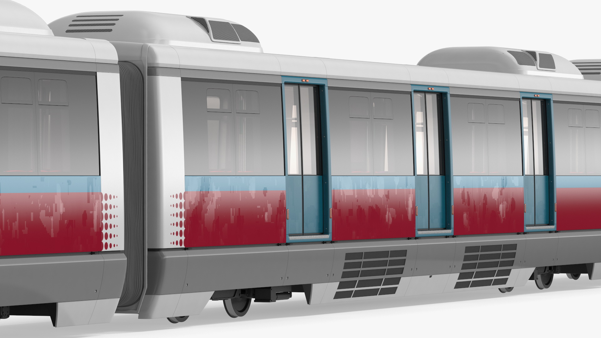 Urban Light Rail Train 3D