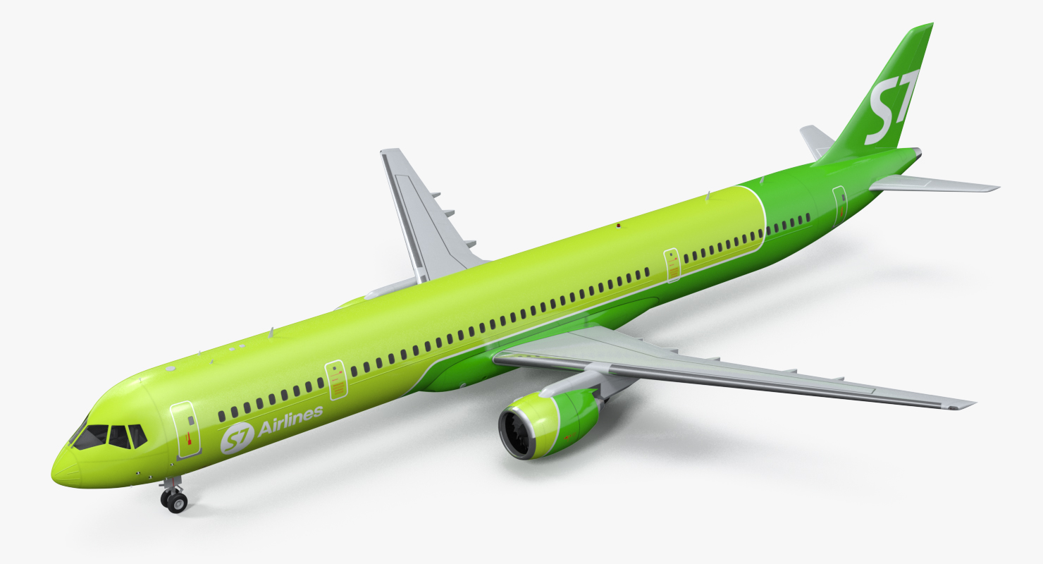 MC 21 S7 Airlines Rigged 3D model